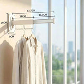 Household Rotatable Folding Clothes Drying Rack Wall-Mounted Drill-Free Retractable Clothes Rod, 1-Fold White, 2-Fold White, 3-Fold White, 4-Fold White, 5-Fold White, 1-Fold Grey, 2-Fold Grey, 3-Fold Grey, 4-Fold Grey, 5-Fold Grey