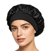 Adjustable Women Shower Cap Wide Brim Sleep Cap For Chemotherapy Hair Care