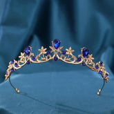 Baroque Crystal Tiara for Women Vintage Rhinestone Queen Crown Princess Headpiece for Wedding, Prom, Birthday Party, Pageant, Bridal Hair Accessories