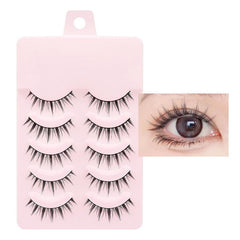 5pair /Set Natural Everyday Makeup One-Piece Eyelashes, LK04, NDEM, B94, F9, FK74, W01, W02, Z15C, QX, XDEM
