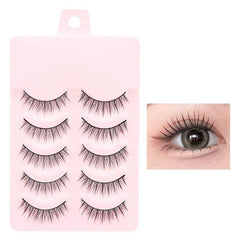 5pair /Set Natural Everyday Makeup One-Piece Eyelashes, LK04, NDEM, B94, F9, FK74, W01, W02, Z15C, QX, XDEM