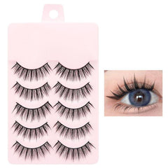 5pair /Set Natural Everyday Makeup One-Piece Eyelashes, LK04, NDEM, B94, F9, FK74, W01, W02, Z15C, QX, XDEM