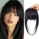 Women Invisible Seamless Realistic Bangs Wig Piece Hair Replacement