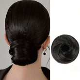 Bird's Nest Hair Bun Claw Clip Extension Messy Bun Hair Piece for Women Adjustable Synthetic Chignon Hairpiece with Large Claw Clip