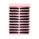 180-Cluster Single-Cluster Segmented Self-Grafting Thick Curled False Eyelashes, 40D, 60D, 80D