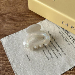 Small Hair Claw Clips for Women Non-Slip Tortoise Shell Acetate Hair Clips Vintage French Design Hair Jaw Clips