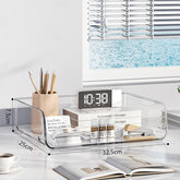 Desktop Stackable Acrylic File Storage Rack, Large-Capacity Book Shelf For Bedroom & Living Room, Widened 1 Layer, Widened 2 Layer, Widened 3 Layer, Widened 4 Layer, Widened 5 Layer, Extended 1 Layer, Extended 2 Layer, Extended 3 Layer, Extended 4 Laye...