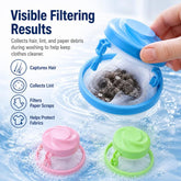 Washing Machine Lint Catcher Floating Hair Filter Mesh Net Bag for Laundry Reusable Pet Hair Remover for Washing Machine
