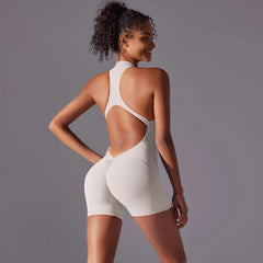 High-Intensity Tight-Fitting Backless Bodysuit/Yoga Wear, S