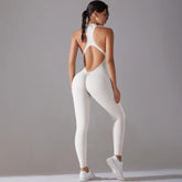 Long High-intensity Tight-fitting Backless Bodysuit/Yoga Wear, L