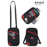 JUNLETU RFID Anti-Theft Card Holder Passport & ID Protector Ticket & Coin Pouch