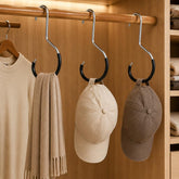 3pcs /Pack Metal Hat Hangers for Closet Baseball Cap Organizer Hooks Space Saving Ring Hanging Racks for Scarves, Belts, Ties, Shawls, Purses
