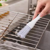 2-in-1 Grill Grate Cleaning Brush Wire Rack Cleaner with Tail Scraper, Handheld Stove Crevice Seam Brush, 1pc BBQ Cleaning Brush