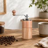 Small Portable Adjustable Hand-cranked Coffee Grinder, Beechwood Small, Beechwood Large, Black Walnut Small, Black Walnut Large, Beechwood Long, Oak Natural Color, Oak Coffee Color