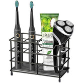 Toothbrush Razor Storage Rack Wrought Iron Oral Care Skincare Accessories Square Holder