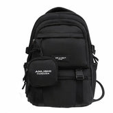 ANLISHI Aesthetic School Backpack Bookbag with Detachable Coin Pouch for Teens College Campus