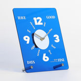 wozoom Modern Minimalist Desk Clock Acrylic Mirror Table Clock With Silent Non-Ticking Quartz Movement