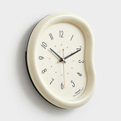 wozoom Living Room Modern Art Wall Clock Minimalist Cream Style Silent Decorative Clock, Flat Black, Framed Cream White, Framed Cream Brown, Framed Black, Dust-proof Cream White, Dust-proof Cream Brown, Dust-proof Black