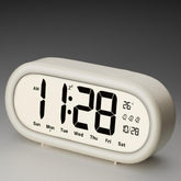 Battery Operated Digital Alarm Clock Loud Bedside Clock with 3 Alarm Settings, Temperature Date and Backlight Snooze