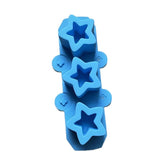 Silicone Squishy Mold 3-Cavity Star Mold For Ice Cups, Succulent & Gypsum Flower Pots