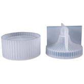 Round Striped Storage Box Silicone Mold DIY Epoxy Resin Organizer Mold