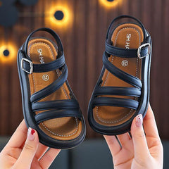 Open-Toe Elegant Sandals For Girls Cute Summer Sandals For Students, 21 Inner Length 13.5cm, 22 Inner Length 14cm, 23 Inner Length 14.5cm, 24 Inner Length 15cm, 25 Inner Length 15.5cm
