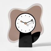 Wozoom Acrylic Desk Clock Living Room Decor Silent Table Clock, Rectangular, Round