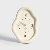 wozoom Modern Irregular Desk Clock Silent Table Clocks For Living Room Decor