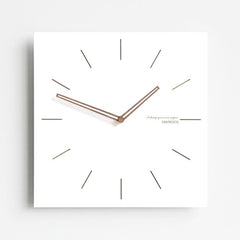 wozoom Square Wall Clock Silent Wood Hands Living Room Decorative Clocks, A 12 inch, E 12 inch, G 12 inch, A 15 inch, E 15 inch, G 15 inch
