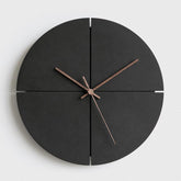 wozoom Silent Modern Wood Pointer Decorative Wall Clock, Black A, Black B, Black C, Black D