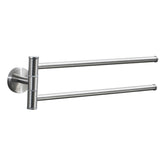 Stainless Steel Towel Bar Rotating Towel Rack Bathroom Kitchen Wall-mounted Towel Polished Rack Holder, Brushed Two Poles, Brushed Three Poles, Brushed Four Poles, Brushed Five Poles, Black Brushed Four Poles, Black Brushed Five Poles