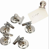 20 PCS Stainless Steel Round Head Clip Paper Clip Office Folder Refrigerator Wall Memo Clip, Wall Memo Clip