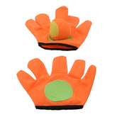 Outdoor Sports Toys Children Plush Sticky Ball Catching Gloves Set, S, L