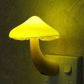 Mushroom Wall Socket Lamp Light-controlled Sensor Night Light Bedroom Home Decoration, US Plug