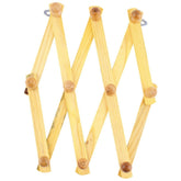Solid Wooden Retractable Wall Hanging Folding Coat Rack Drying Rack, Coat Rack Drying Rack