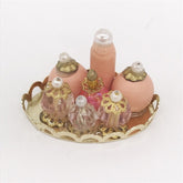3 PCS Mini Doll House Dressing Table Decoration Cosmetic Set