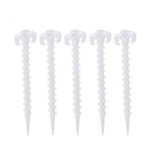 10 PCS/Set Luminous Camping Canopy Tent Ground Screw Pegs Horn Nails Outdoor Climbing Tent Plastic Nails Tent Accessories