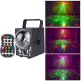 18W 60 Kinds of Pattern Crystal Magic Ball Laser Lights Household LED Colorful Starry Sky Projection Lights Voice-activated Stage Lights, US Plug, UK Plug, AU Plug, EU Plug