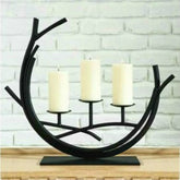Romantic Vintage Wrought Iron Home Decoration Candle Holder Decoration, Black S