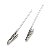 40 PCS Metal Wire Rope Alligator Clips, 8cm, 10cm, 12cm