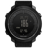 NORTH EDGE Multi-function Waterproof Outdoor Sports Electronic Smart Watch, Support Humidity Measurement / Weather Forecast / Speed Measurement, Style: Nylon Strap, Nylon Strap