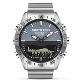 North Edge GAVIA Men Outdoor Sport 50m Waterproof Smart Digital Watch Diving Watch, Support Barometer & Pedometer, GAVIA