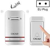 CACAZI V027G One Button One Receivers Self-Powered Wireless Home Kinetic Electronic Doorbell, UK Plug, 1 Button 1 Receivers