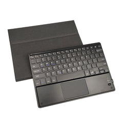 RK508C Detachable Magnetic Plastic Bluetooth Keyboard with Touchpad + Silk Pattern TPU Tablet Case for iPad 9.7 inch, with Pen Slot & Bracket, RK508C