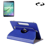 8 inch Tablets Leather Case Crazy Horse Texture 360 Degrees Rotation Protective Case Shell with Holder for Galaxy Tab S2 8.0 T715 / T710, Cube U16GT, ONDA Vi30W, Teclast P86, 8 inch Blue, 8 inch Magenta, 8 inch Purple, 8 inch Baby Blue, 8 inch White