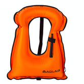 Children Portable Snorkeling Buoyancy Inflatable Vest Life Jacket Swimming Equipment, Size:510*400mm, Children Life Jacket (Orange)