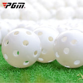PGM 10 PCS Golf Indoor Exercise Hollow Ball, 10PCS Hollow Ball White, 10PCS Hollow Ball Yellow