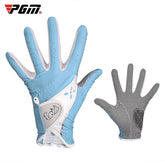 PGM One Pair Golf Non-Slip PU Leather Gloves for Women (Color:Yellow Size:21), 17, 18, 19, 20, 21