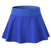 Tennis Dance Yoga Quick Drying Anti Light Lining Skirt Pants (Color:Rose Red Size:XXL), XL, XXL