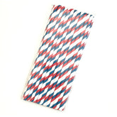 2 Packs / 50pcs Degradable Color Environmental Protection Striped Paper Straw Disposable Kraft Paper Straw, Kraft Paper Straw(Gold), Kraft Paper Straw(Star), Kraft Paper Straw(Red Blue), Kraft Paper Straw(Red Green)